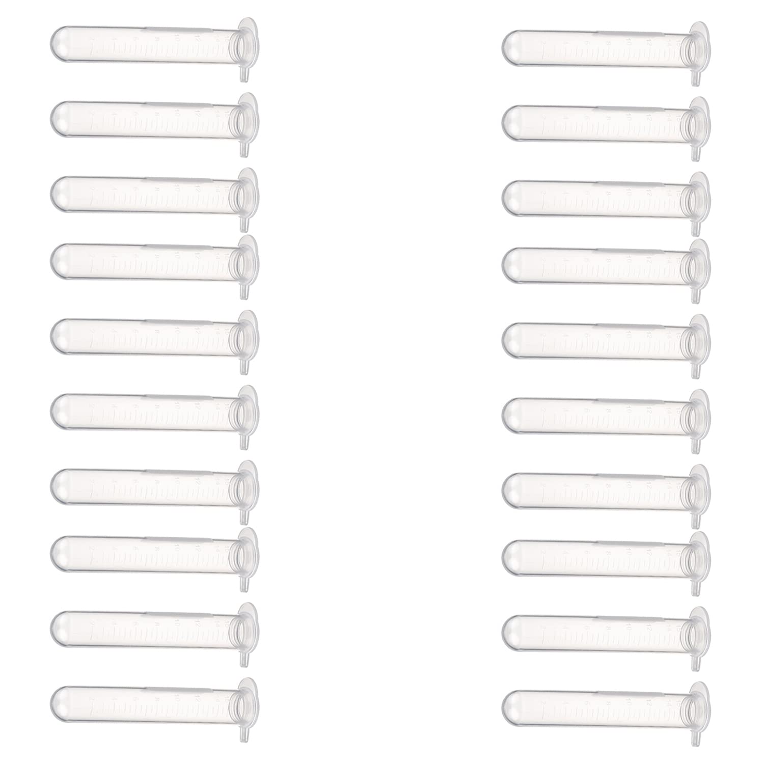 Othmro 100 Pcs 15ml Plastic Centrifuge Tubes with Snap Cap, Polypropylene Graduated Microcentrifuge Tube, Round Bottom, Clear, Storage Container for Beeds Yeast Specimen Sample Laboratory