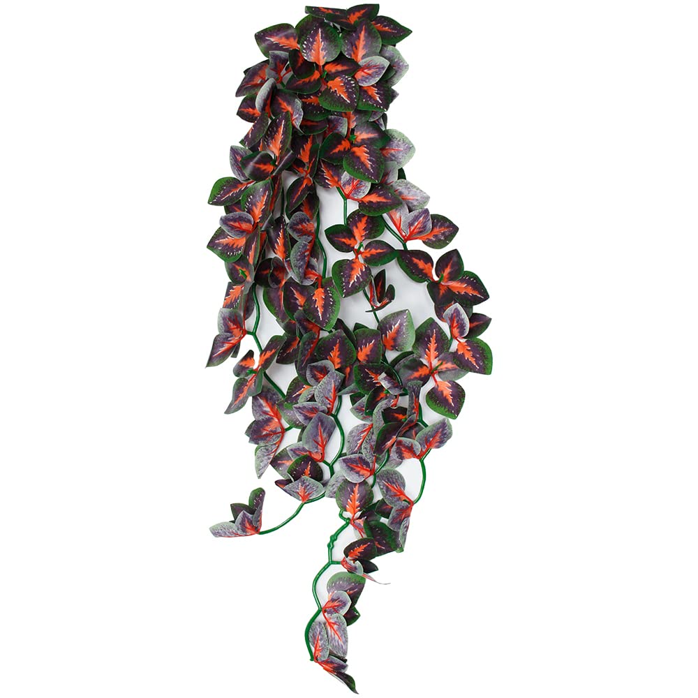 Dsoar 40cm/16in Aquarium Decorations Plants Artificial Fake Plastic Water Grass Plants for Fish Tank Aquarium Decor Artificial Hanging Plants