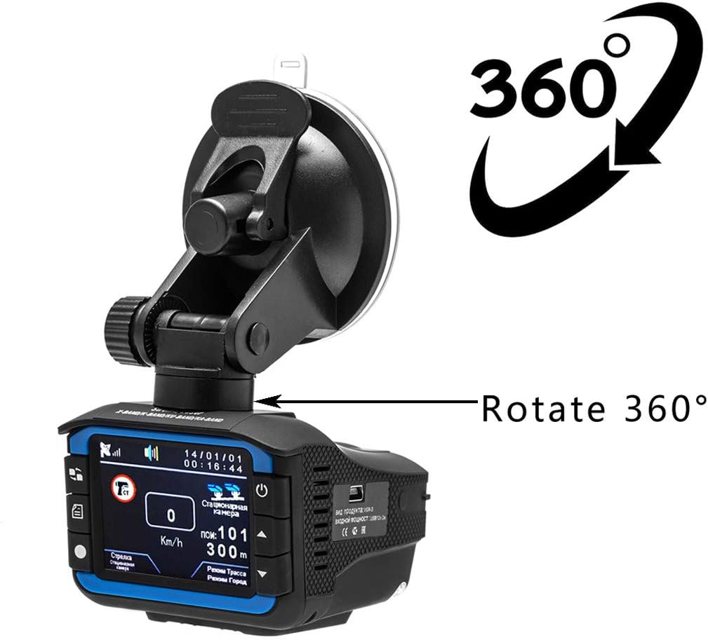 Meoscun 2 in 1 Anti Laser Car Radar Detector Dash Cam Car DVR Camera Recorder 140 Degree Dashcam HD 720P