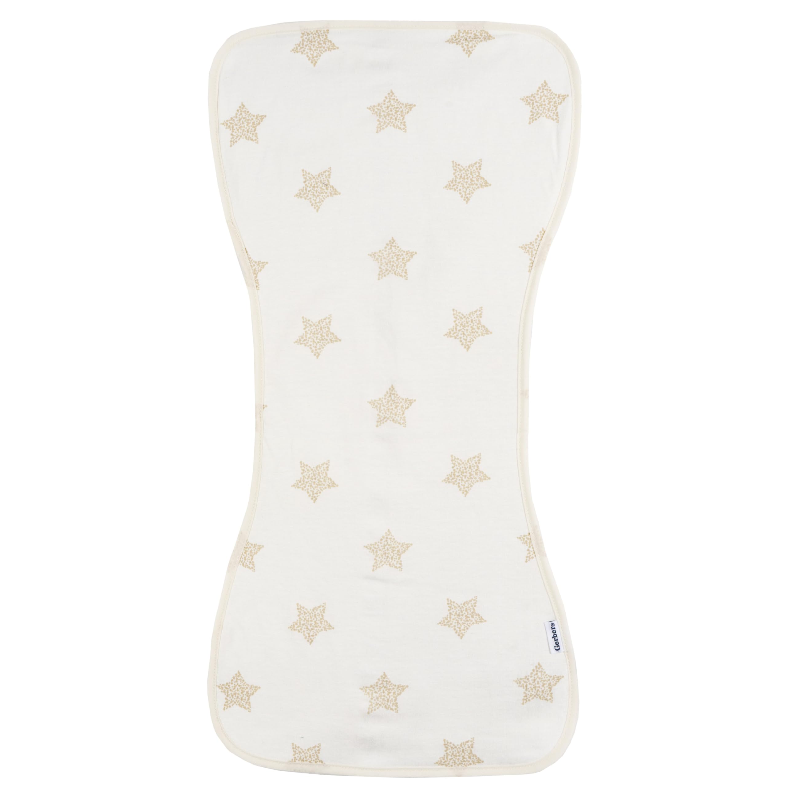 Gerber Baby Unisex Burp Cloths 5-Pack, Tan Grey, Size 10.5