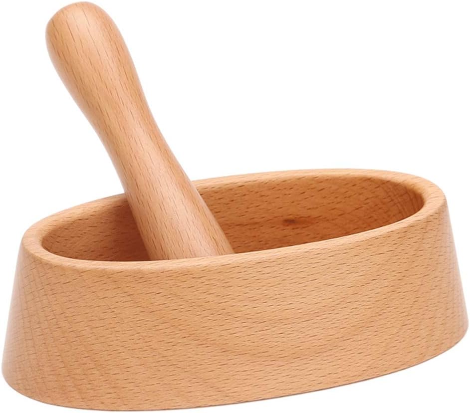 Food Processor/Food Grinder – Mortar And Pestle Spice Grinder Pill Crusher Ginger Garlic Grinder Garlic Presses Household Wooden Grinders Are Easy To Use And Practical (Color : Style 2)