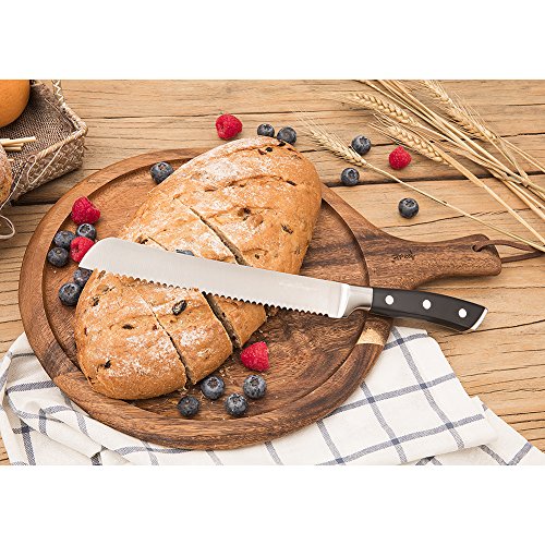 4 Serrated+Germany+Stainless+Kitchen+Ergonomic