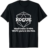 Rogue Funny Character Joke Roleplaying Games RPG Gamer T-Shirt