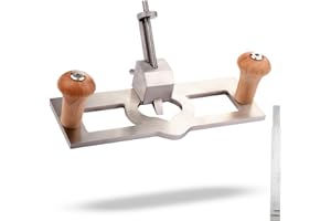 Router Plane, Adjustable Blade Hand Wood Planer, Quick Adjust Depth, Depth Stop, Handheld Woodworking Tool, Stainless Steel W