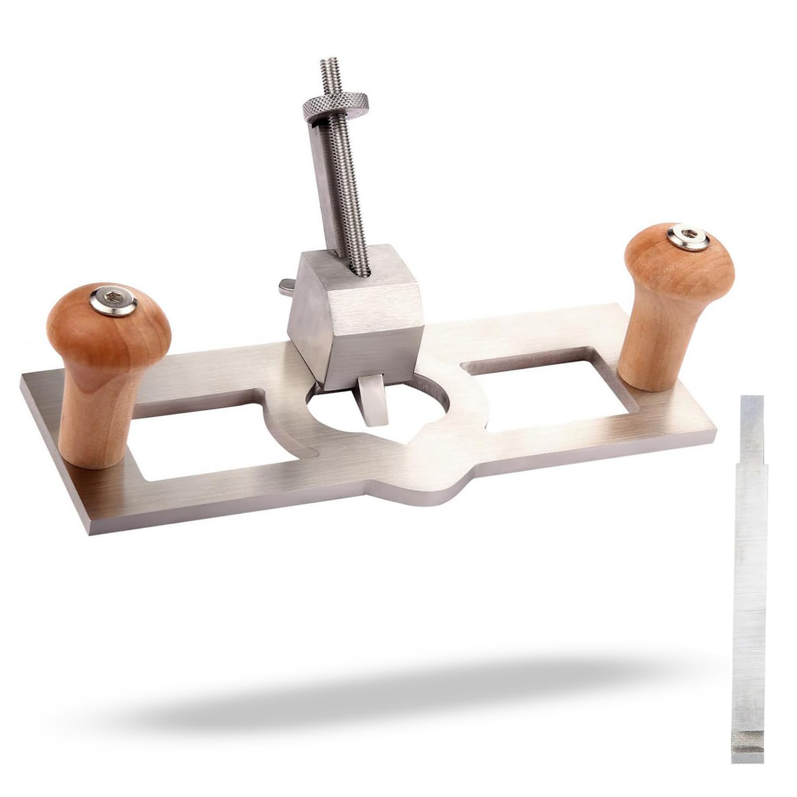 Router Plane, Adjustable Blade Hand Wood Planer, Quick Adjust Depth, Depth Stop, Handheld Woodworking Tool, Stainless Steel Wood Shaver, 6mm Blade