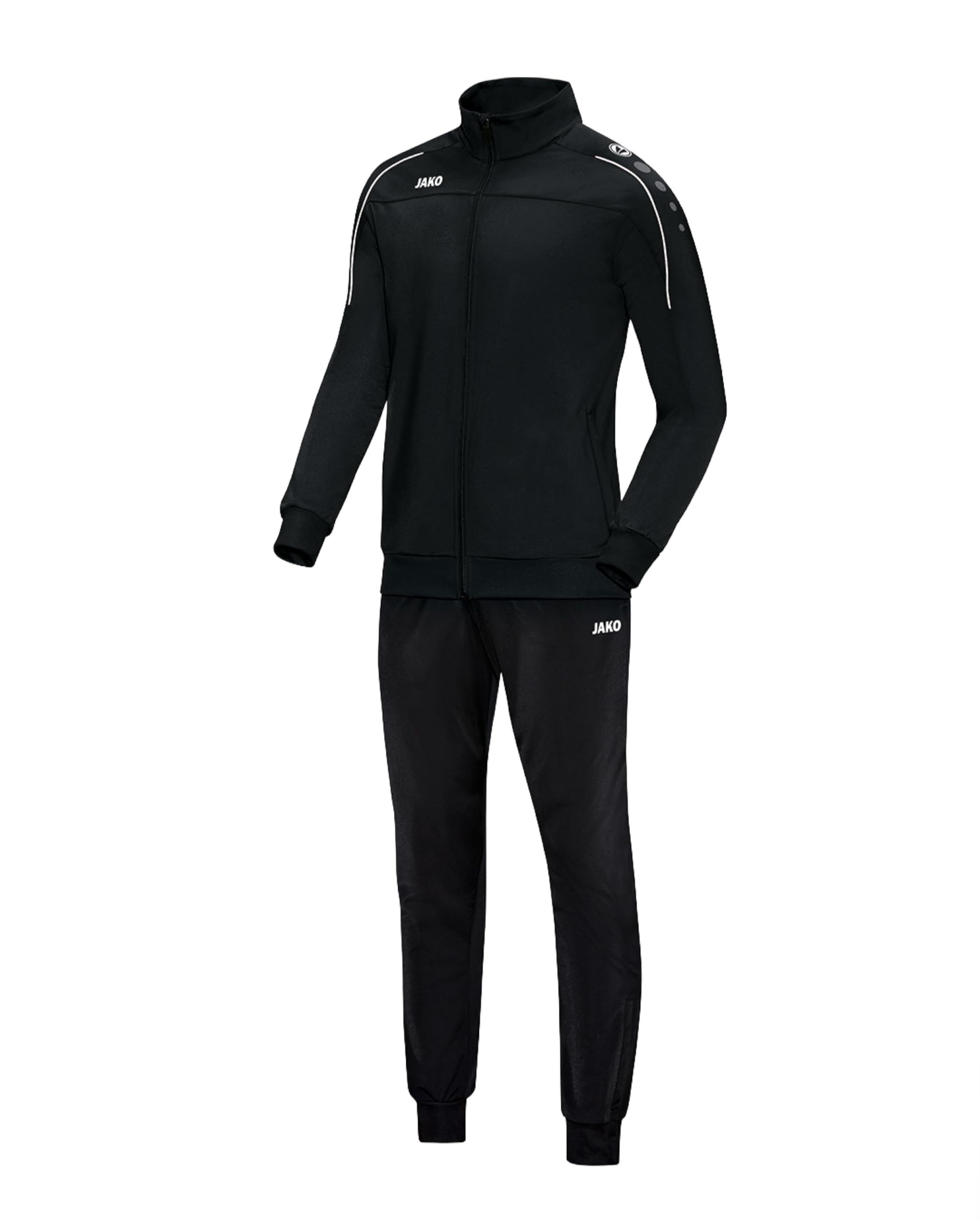 JAKO Unisex Trainingsanzug Polyester Classico, Schwarz, L