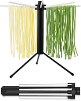 Collapsible Pasta Dryer Rack Compact Foldable 8 Rods 5 lbs