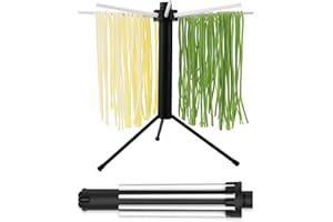 KITCHENDAO Collapsible Pasta Drying Rack, Compact for Easy Storage, Quick Set up, Foldable Pasta Dryer Rack Spaghetti Noodle 