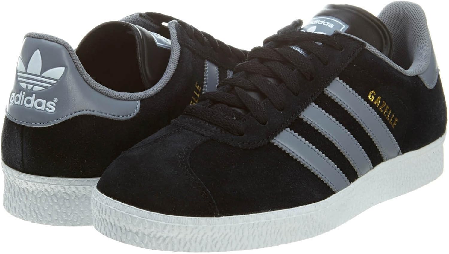 gazelle all black suede