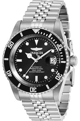 Invicta Men's Pro Diver Automatic Watch with Stainless Steel Band (Model: Silver)