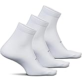 Feetures High Performance Ultra Light Cushion Quarter Sock - Moisture-Wicking Athletic Socks