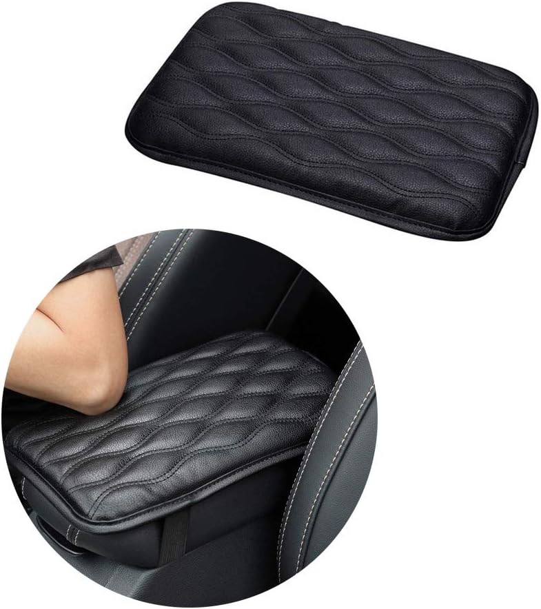 WeTest Premium Car Center Console Cover Armrest Pads for Most Vehicle,Car Waterproof Center Console Protector Cover (Black)