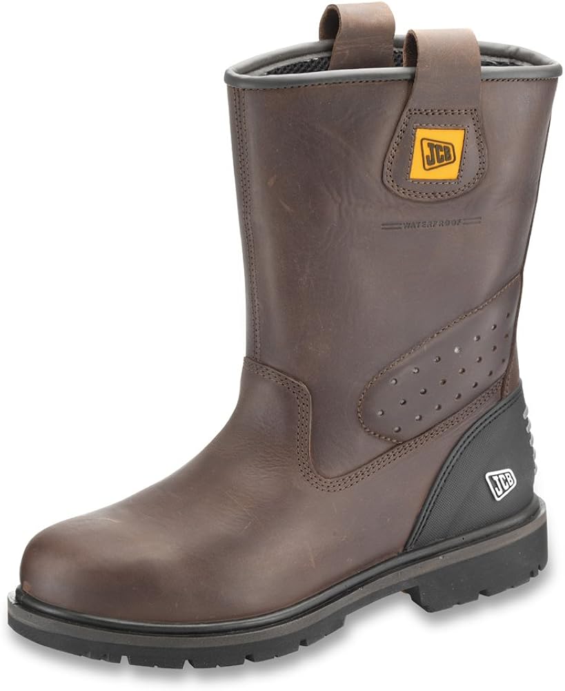 jcb tan safety rigger boots