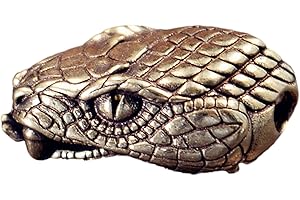 Unique Snake Head Metal Beads Pendant for Paracord and Do It Yourself Enthusiasts Jewelry Making Paracord Bead Metal Beads Je