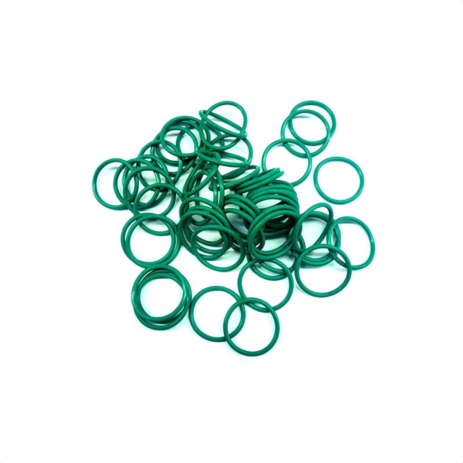 Boxonly 50 PCS O-Rings Fluorine Rubber Washer Round Sealing O Ring 10mm OD 6mm ID 2mm Width FKM O Rings Seal Grommets Gasket Green