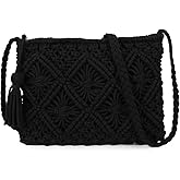 Gladdon Bohemian Small Crossbody Bag for Women Stylish Woven Shoulder Purses with Tassel