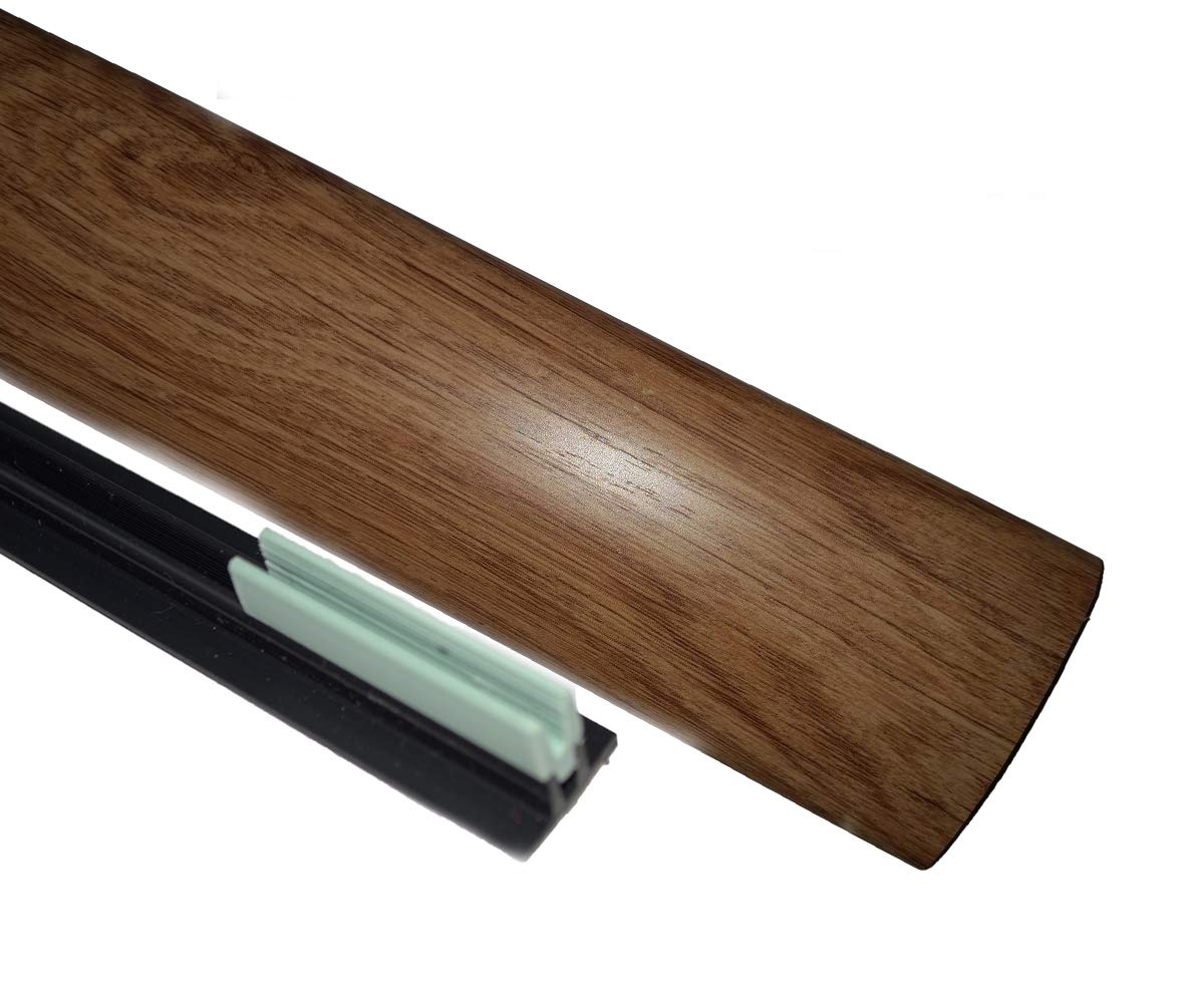 Oak Laminate Door Threshold Adjustable Height/Pivots 50mm x 90cm
