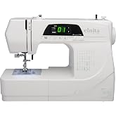 Elnita EC30 Computerized Sewing Machine with 30 Stitches, LED Display, Needle Threader, Locking Stitch, Start/Stop Button and Foot Control; Lightweight and portable for home