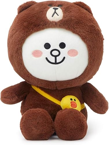 Amazon Line Friends 公式 商品 ミックスマッチぬいぐるみ M 25cm コニー ブラウン ぬいぐるみ おもちゃ