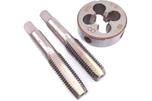 NEOPAFTU Metric Hand Thread Tap and Die Set,Right Hand Thread Tapping Tool 3pcs (M10 x 1.5mm)