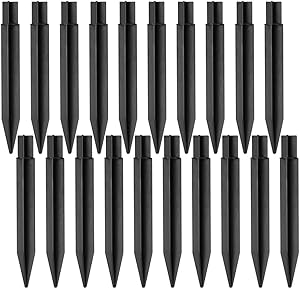 DZEER 20 PCS Plastic Ground Spikes, ABS Plastic Ground Spikes Stake Solar Pathway Lights Torch Lights Garden Lights Replacement for Christmas Garden Lights (8.26 Inch)