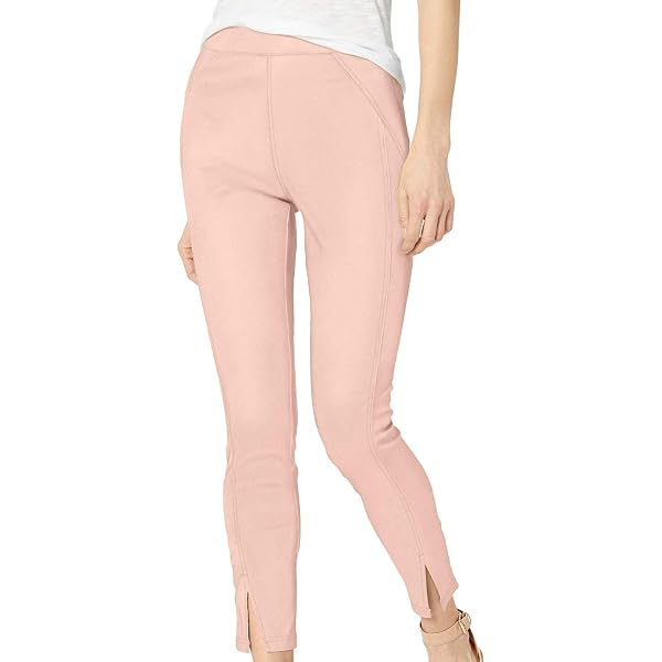 Hue Women's Simply Stretch Ankle-Zip Leggings - 25" Inseam, Rayon-Nylon-Spandex Blend