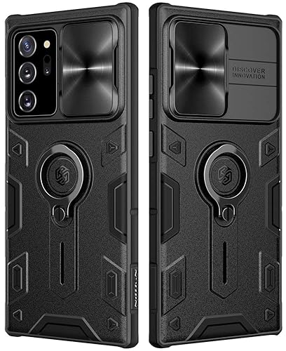 Galaxy Note 20 Ultra Case with Ring Kickstand and Camera Lens