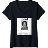 Womens Finding Missing Person V-Neck T-Shirt