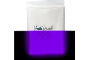 THE AVID COLORIST Purple Glow Powder-1oz (30g) Neutral in Daylight/Indigo-Violet Glow in The Dark Pigment Powder for Resin, Slime, Nail Polish, Paints, Coatings, Acrylic Powder