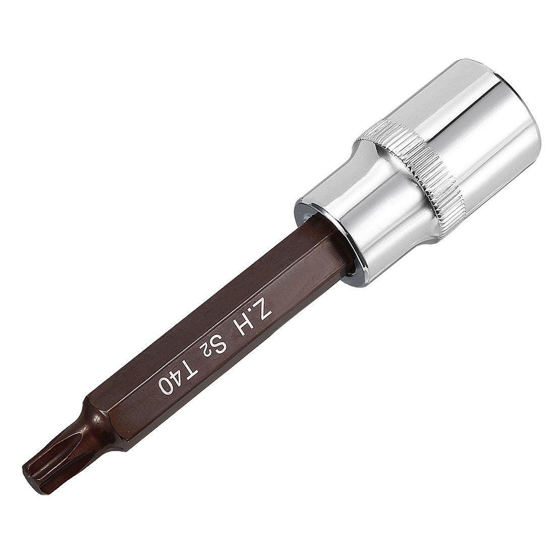 sourcing map 1/2" Drive x T40 Torx Bit Socket, S2 Steel Bits CR-V Sockets 4" Length Use with Ratchet Wrench, Slide Bar, Extension Rod
