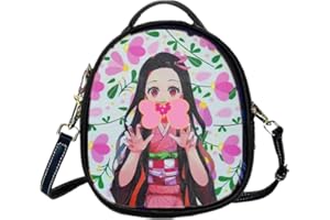 AACKS Slayer Black Crossbody Purse for Kids Women Slayer Backpack Crossbody Bag Wallet