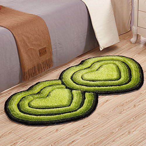 DDLANY The living room of the chamber of the European style bedside before Tatami mattresses kids cute cartoon hall marriage-carpets in the form of heart (Color # 3)