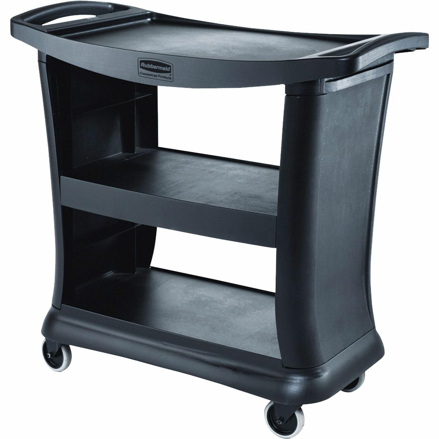 Rubbermaid Commercial Products FG9T6800BLA, Executive Service Cart - Black