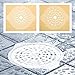 MightyHand Disposable Drain Covers Protector – Shower Drain Cover Catches Hair & Debris – Sanitary - 12 Sheets (Heart Pattern (12 Count))