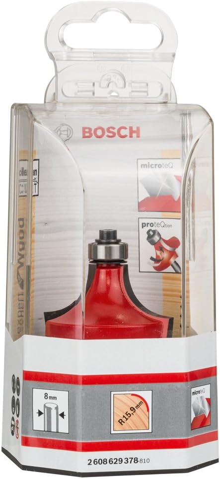 Bosch 2608629378 "Expert" Rounding Router Bit, 0 V, Silver, 8x44,44x22,2/15,9, 15.9 mm - Image 3