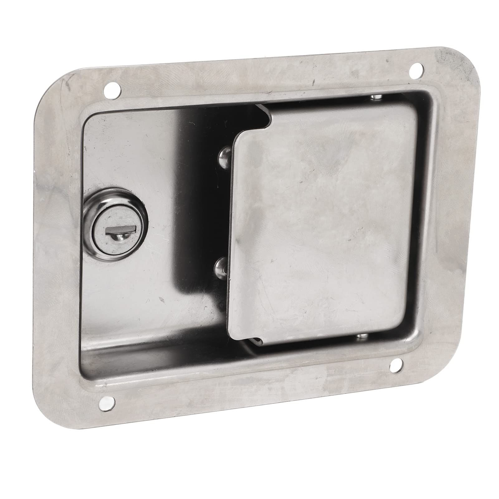 Photo 1 of Steel Toolbox Lock Tool Box, Stainless Steel Toolbox RV Handle Paddle Lock with 2 Keys for Trailer Truck