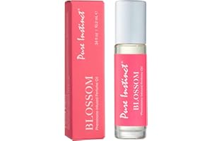 Pure Instinct BLOSSOM The Original Pheromone Infused Essential Oil Perfume Cologne - For Her Women - TSA Ready (Roll On Bottle 0.34 Fl. Oz./10.2mL)