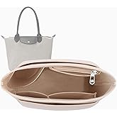 Lckaey tote Organizer Insert for longchamp organizer insert le pliage purse insert small bag organizer handbag 1032beige-S