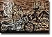 Harley Davidson Knucklehead Ghostrider Western Skull Art Print
