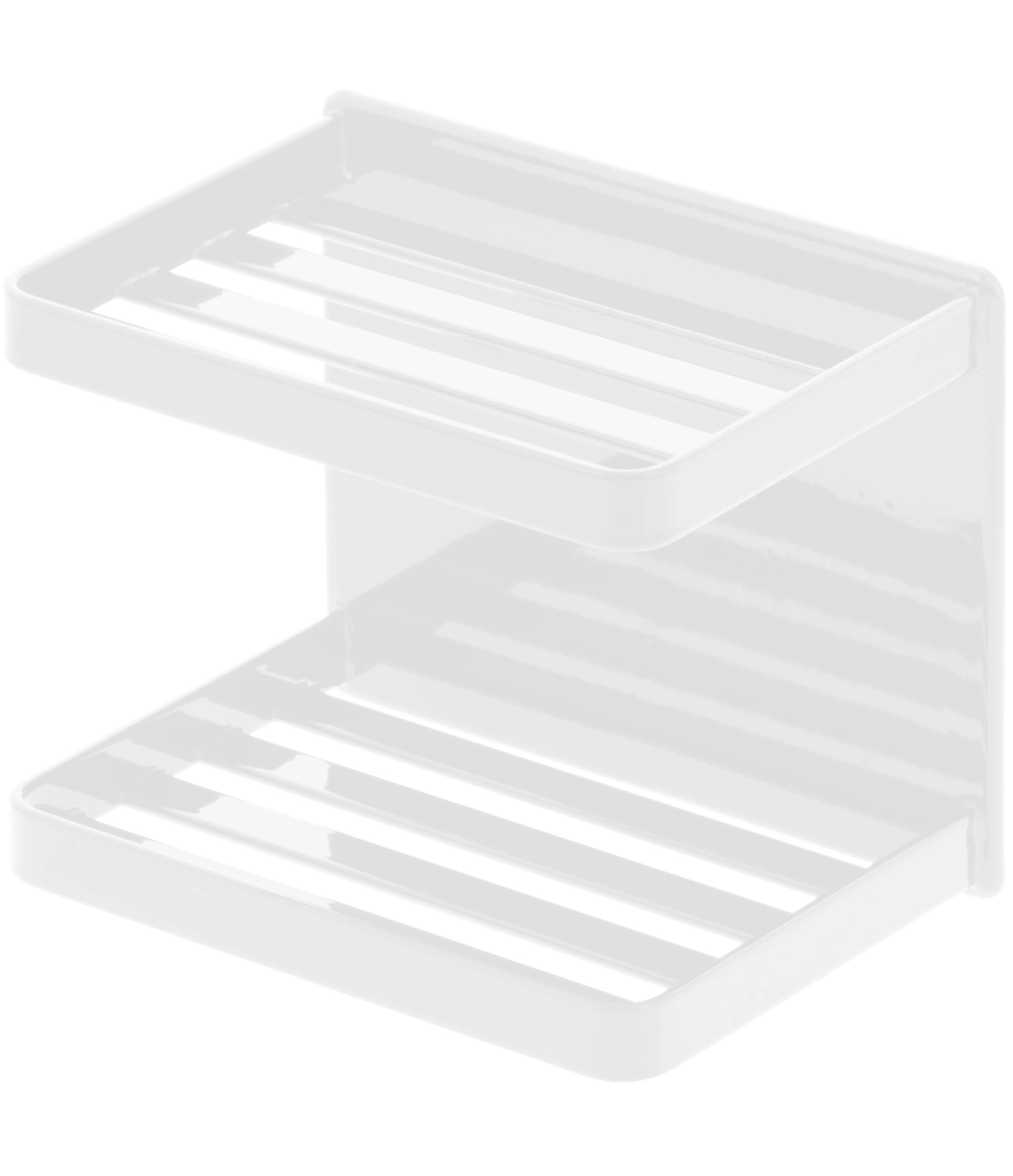 山崎実業(Yamazaki) マグネット バスルーム ソープトレー 2段 ホワイト 約W12×D8.5×H10cm タワー tower 石鹸置き 浴室収納 3809商品画像