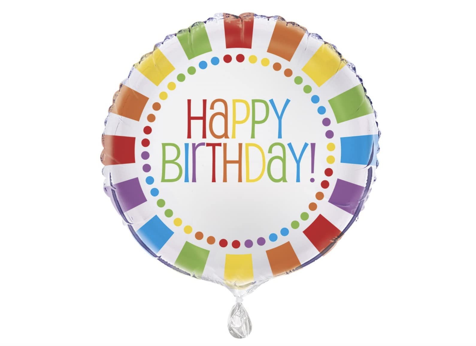 Unique Party 47127 - 18" Foil Rainbow Party Helium Balloon