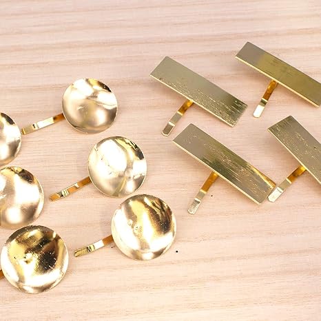 Amazon 長方形 丸のポニーフックセット ゴールド ハンドメイド 手芸材料 パーツ 素材 大人 アクセサリー Pt 954 アクセサリーパーツ 通販