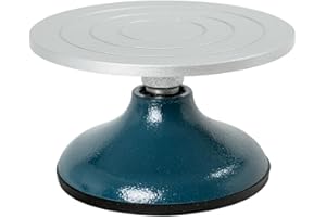 DUPDMKIN 7" All-Metal Banding Wheel for Pottery, Heavy Duty Pottery Wheel for Adults with Ball Bearings, Sculpting Turntable for Ceramics and Clay Art