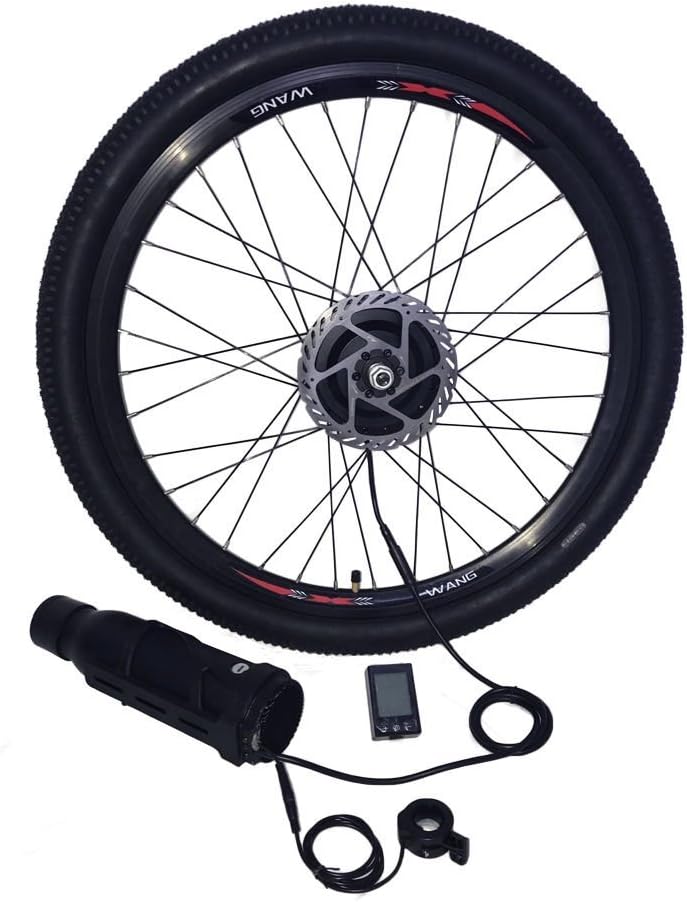 ELECYCLES Front Wheel Electric Bike Conversion Kit EEKit 36V250W with Only Two Cables