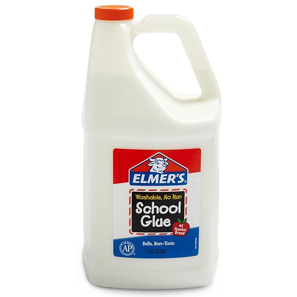 ELMER’S WHITE LIQUID SCHOOL GLUE, 1 GALLON, SAFE,...
