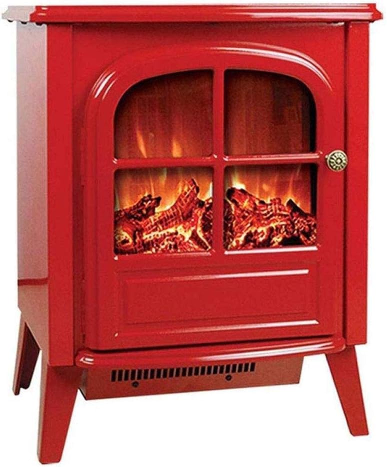 DFJU 2000W elektrischer Kamin Elektrische Kaminheizung mit Holzofen LED