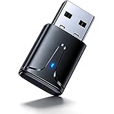 KAIY USB Bluetooth 5.3 Adapter for PC Long Range Bluetooth Dongle | Bluetooth Transmitter for Desktop Laptop, Plug &amp; Play for Headphones/Mouse/Keyboard/Speaker, Windows 11/10/8.1