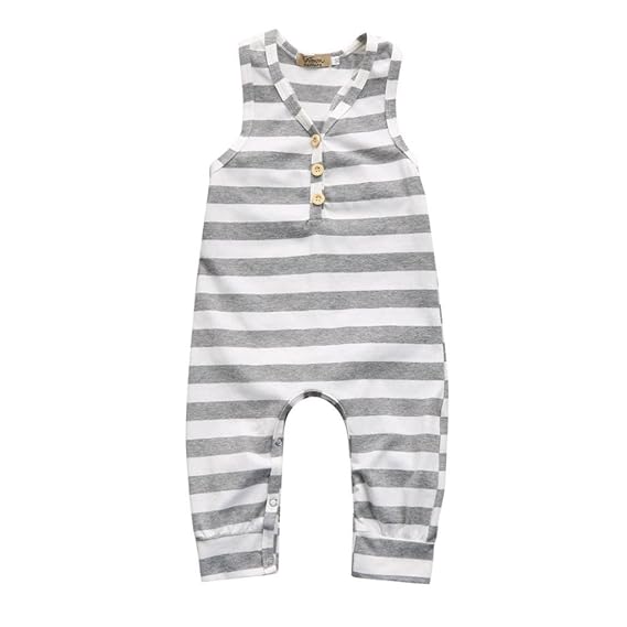 Hirolan Bekleidung Sommer Kleidung Neugeborenes Strampler Säugling Baby Overall Mädchen Playsuit Junge Bodysuit Ärmellos Gest