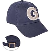 Desert Cactus Georgetown University Baseball Hat Hoyas GU Brimmed Embroidered Hats Cap Adjustable Cloth Strap Adult (Style 2) Blue
