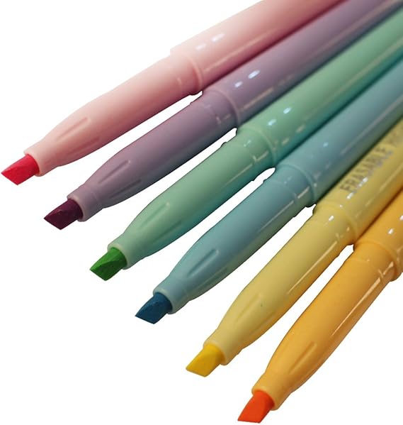 Erasable Highlighters, Colorful Friction Erasable